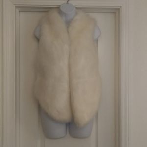Marciano Cream Faux Fur Vest
